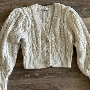 Zara sweater cardigan size S